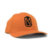 Flexfit Orange w/ Black Logo Hat - Dark Mountain